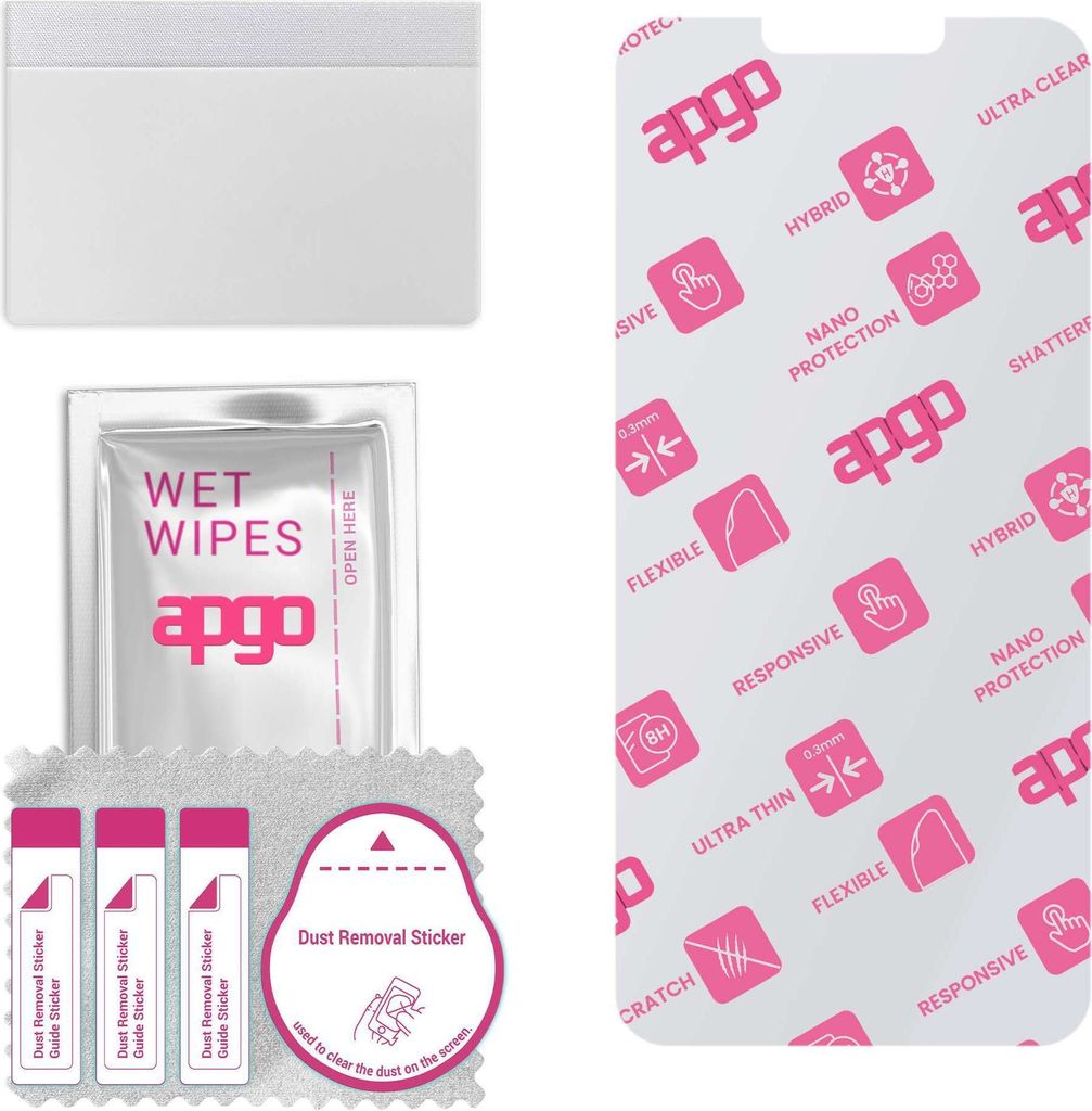 apgo Ultra-klar Hybrid Schutzglas kompatibel mit Asus Zenfone Max M2 ZB663KL, Flexible Nano Glass, toller Ersatz für Hartglas, kratzfester Display...