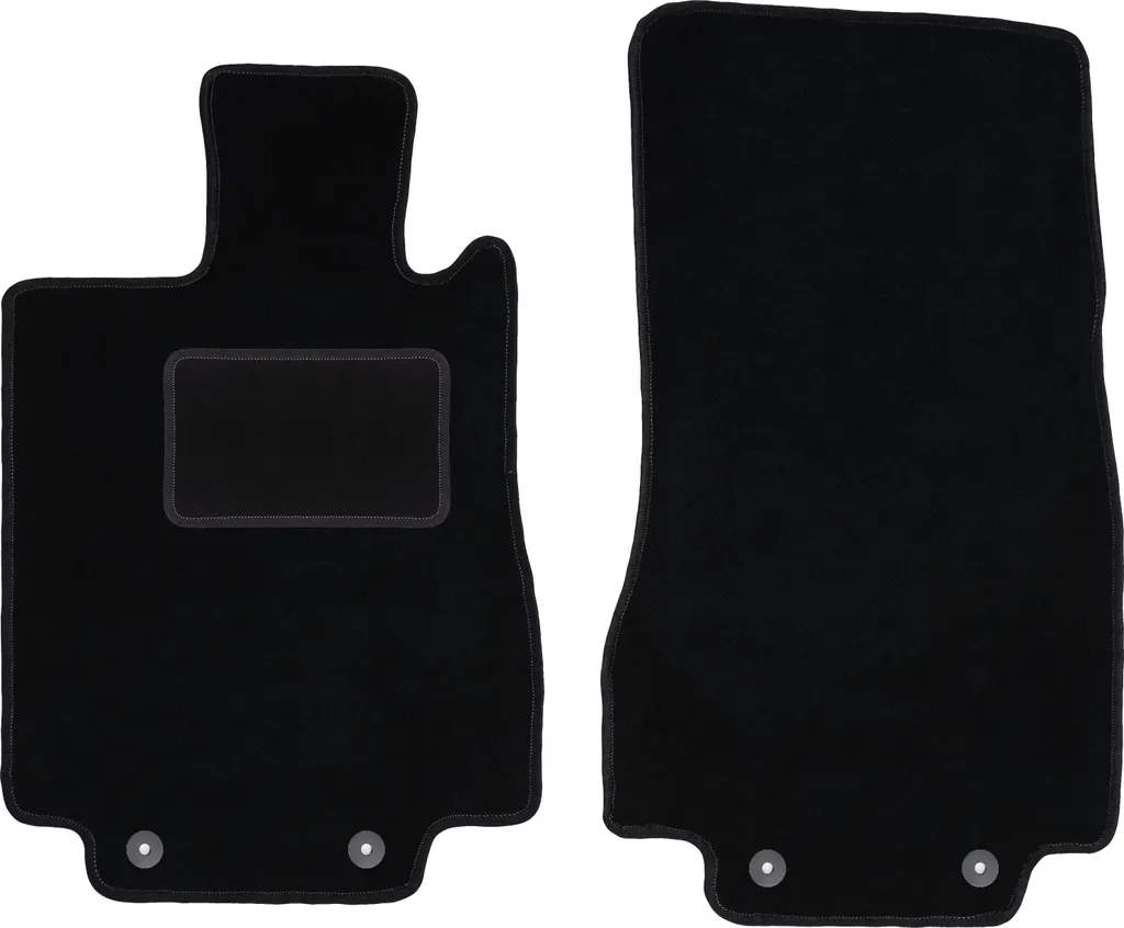 Tappetini Mercedes S W220 Berlina Corta Velour Neri: Set 2 Pezzi