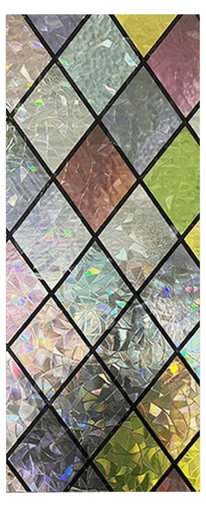 3D-Sichtschutzfolie, dekorativ, mattiert, statisch haftend, abnehmbar und wiederverwendbar, für Zuhause, Büro oder Badezimmer, UV-Schutz für Glas.