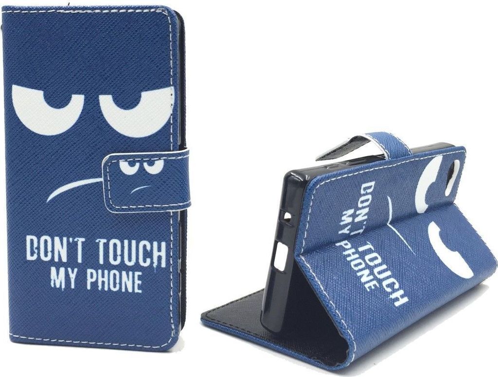 Handyhülle Tasche für Handy Sony Xperia Z5 Compact Dont Touch my Phone