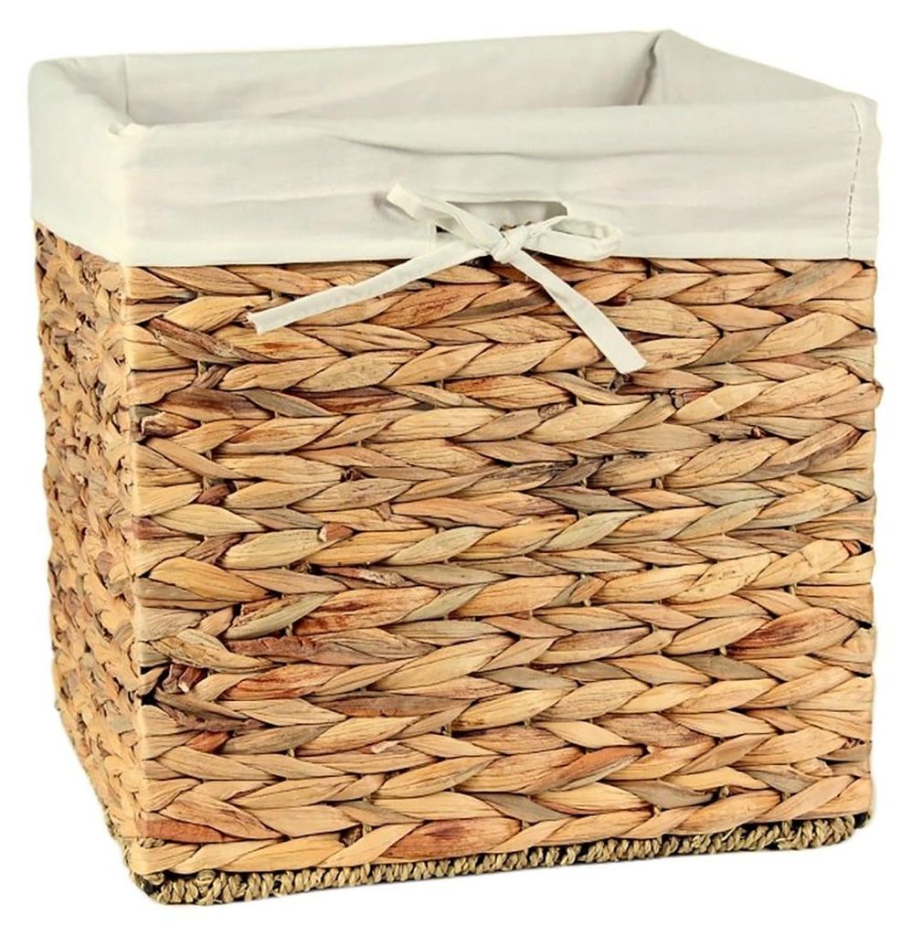 CALICOSY - Cube de rangement en jacinthe d'eau - 28x28x28cm Image du produit 
