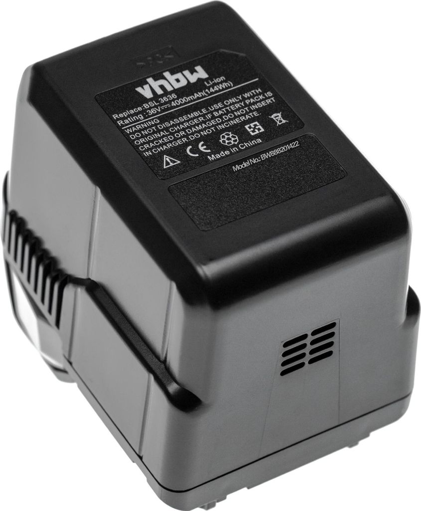 vhbw Akku kompatibel mit Hitachi Hikoki CH 36DL, DH 36DBDL, CS 36DL, DH 36DAL, DH 36DBL, CG 36DL, CG 36DAL Werkzeug (4000 mAh, Li-Ion, 36 V)