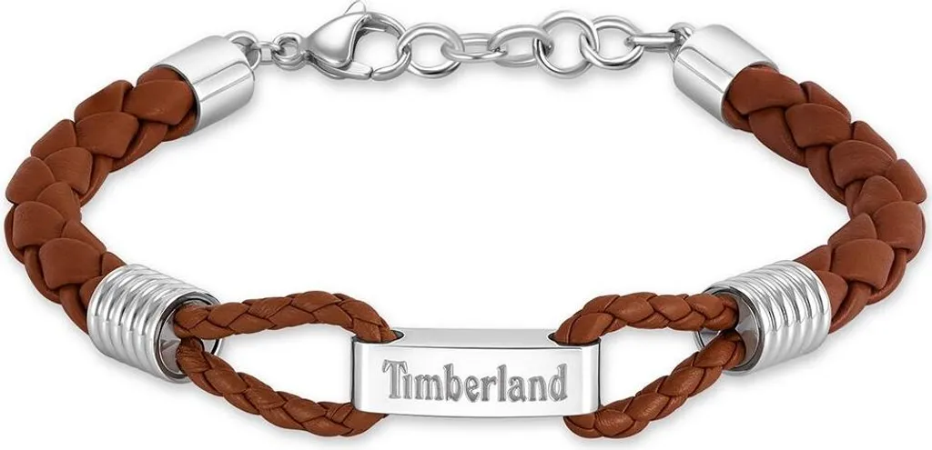 Montre Analogique Femme Timberland en Cuir Marron et Acier Inoxydable