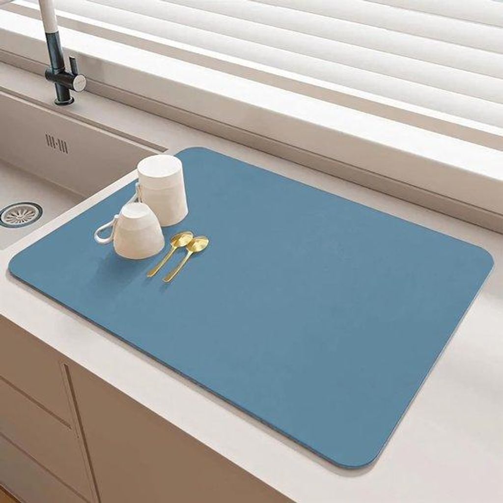 Absorberender Mat 40x60 cm, blauw, antislip, für Küche und Bar