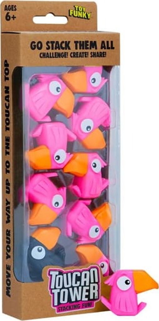 Toucan Tower - Stacking Fun - pink Produktbild 