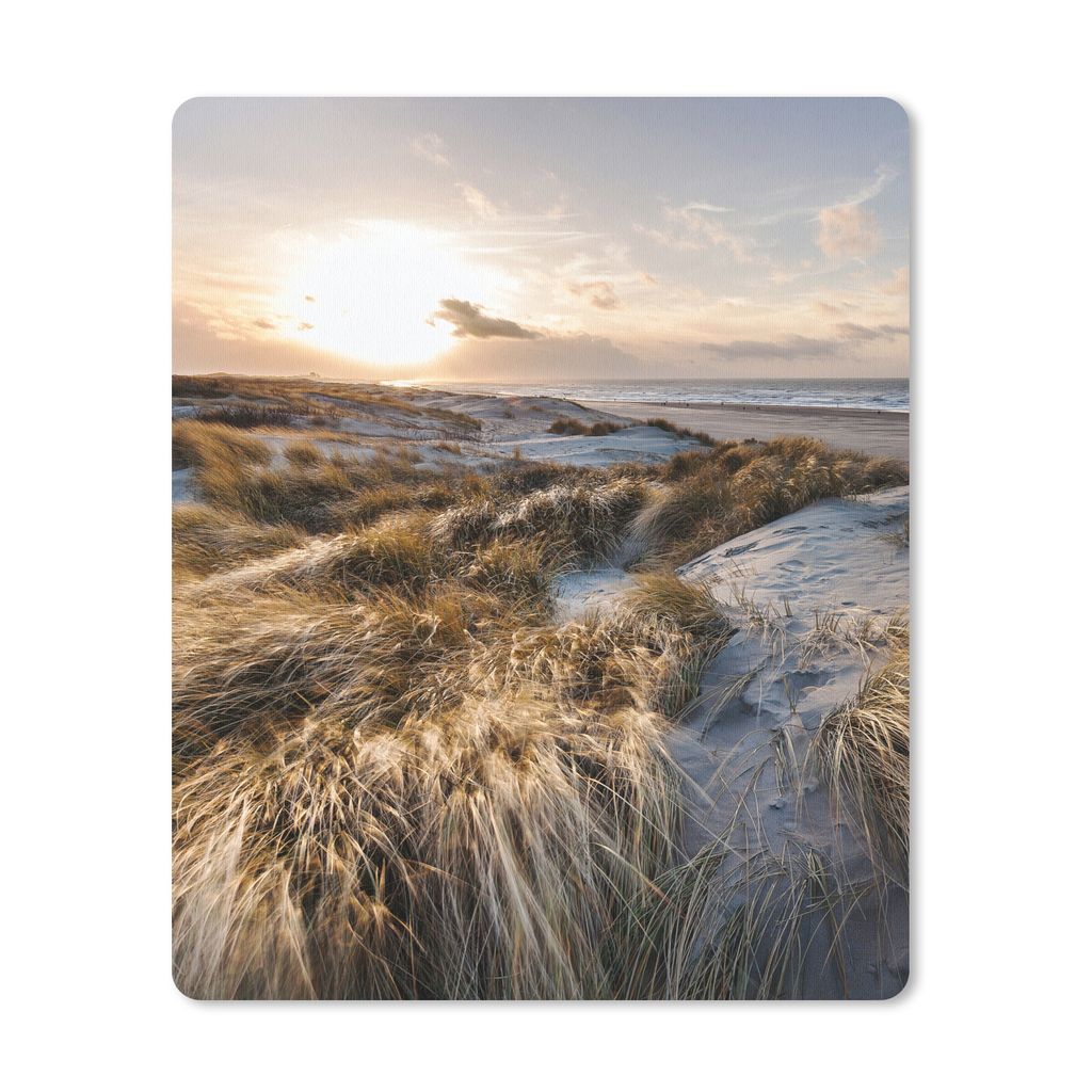MuchoWow Mauspad Mousepad Strand - Meer - Scheveningen - Niederlande 19x23 cm - Mousepads - Maus Mat - Pad - Mausunterlage - Mauspads - Spielen