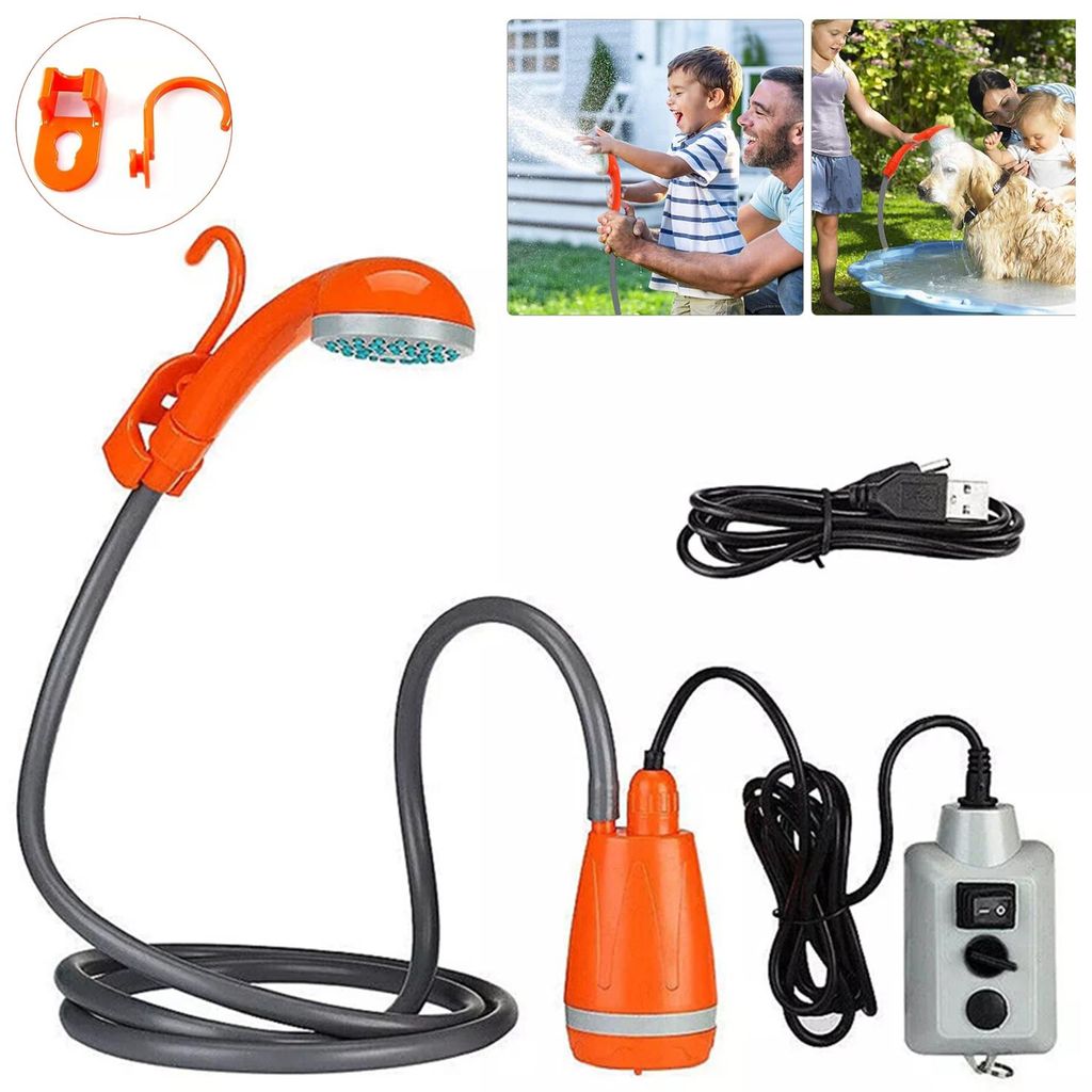 Campingdusche Akku Camping Dusche Outdoor mit Handbrause, Produktbild 