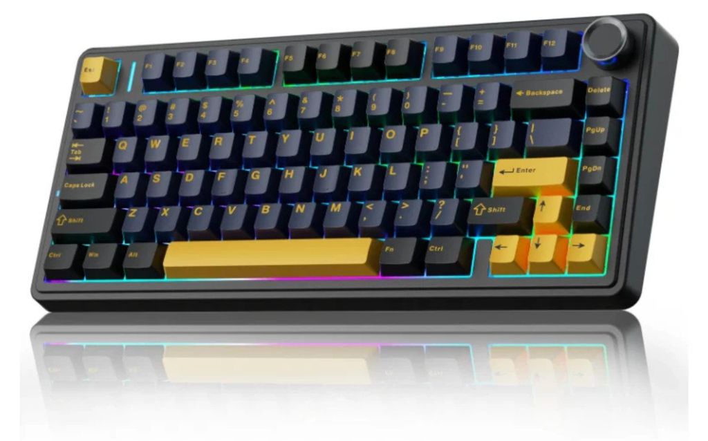 Bezdrátová mechanická herní klávesnice AULA F75 s RGB LED Obrázek produktu 