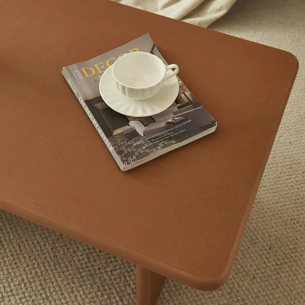 Table basse robuste aspect noyer Gäljami en MDF facile à entretenir - 11
