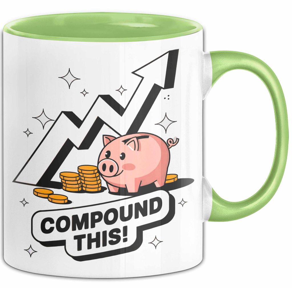 Investor Tasse Geschenk Lustige Geschenkidee Spruch Für Vermögens Erbauer (Grün)