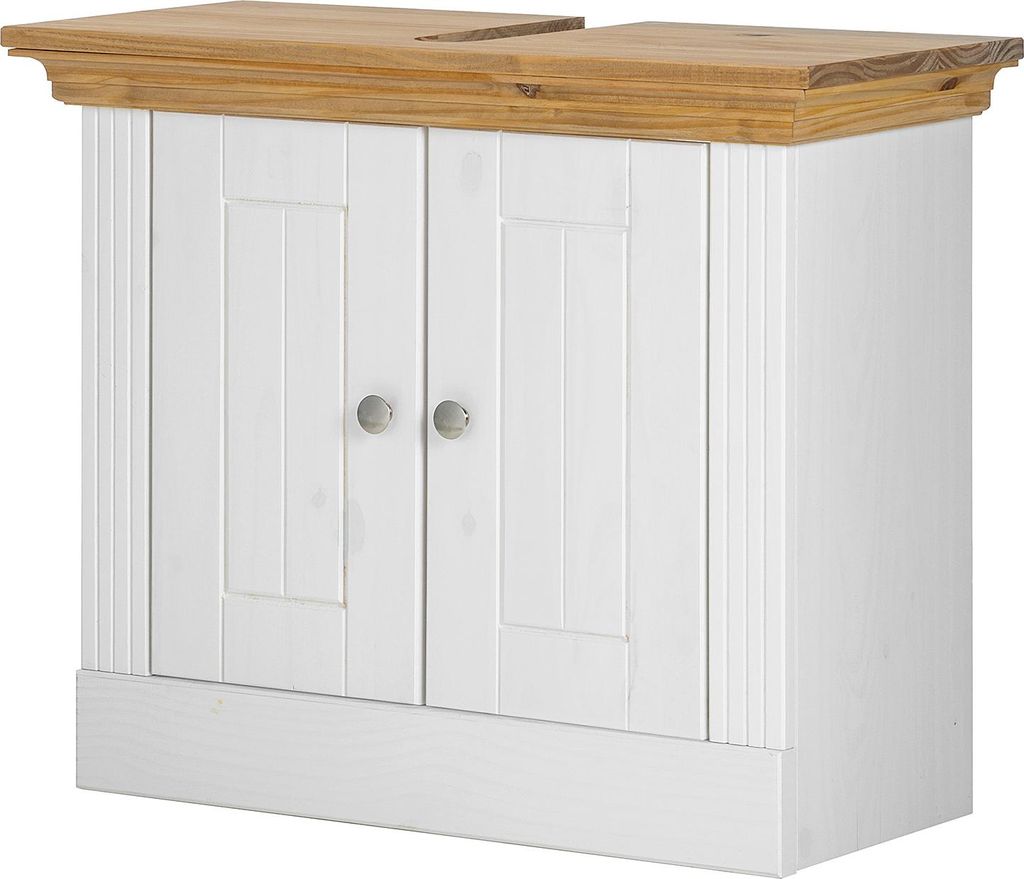 home24 Massiver Waschbeckenunterschrank - Kiefer massiv Produktbild 
