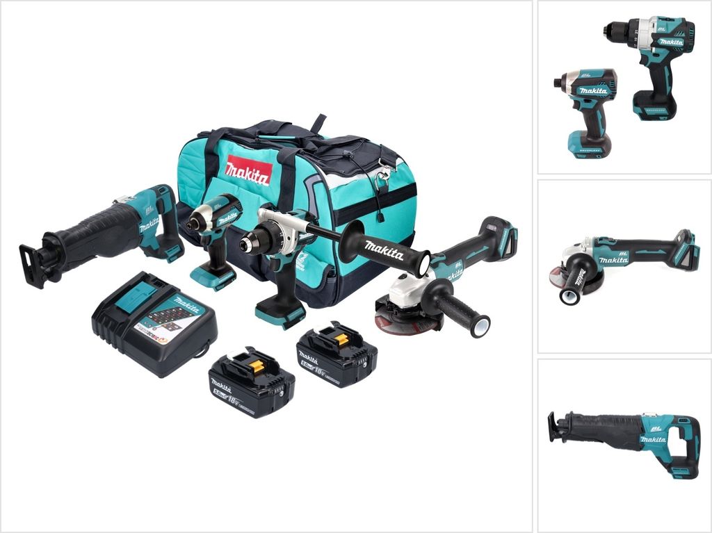 Makita Akku-Kombo-Kit DLX4157TX1