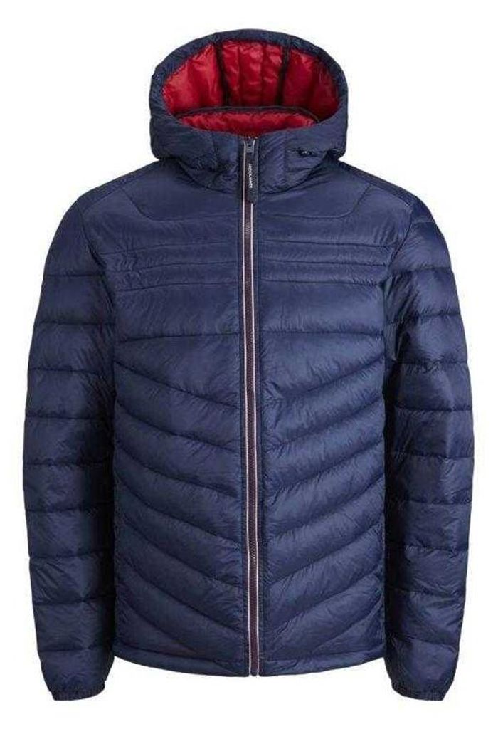 Jack And Jones - Steppjacke für Herren, mit Kapuze PP11884 (L) (Dunkles Marineblau)