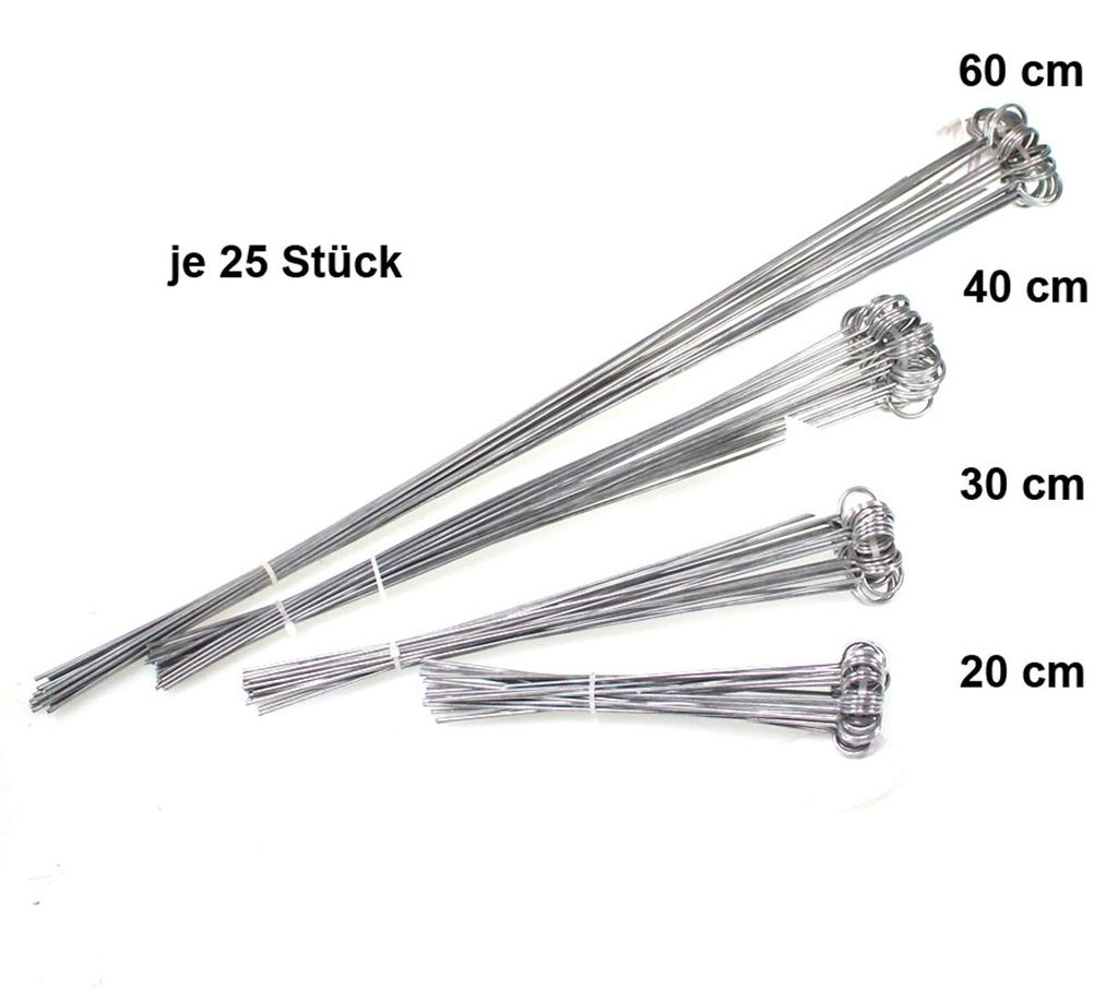 25 Metallstecker Preisschildhalter Etikettenhalter Produktbild 