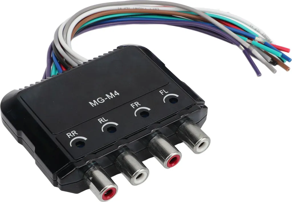 Convertisseur audio RCA 4 canaux avec réduction de bruit pour ampli