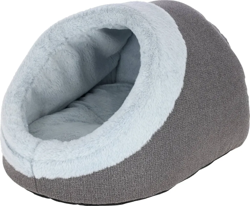 Couchage pour chat Igloo Gris JANA - Offrez un coin calme et sécurisant