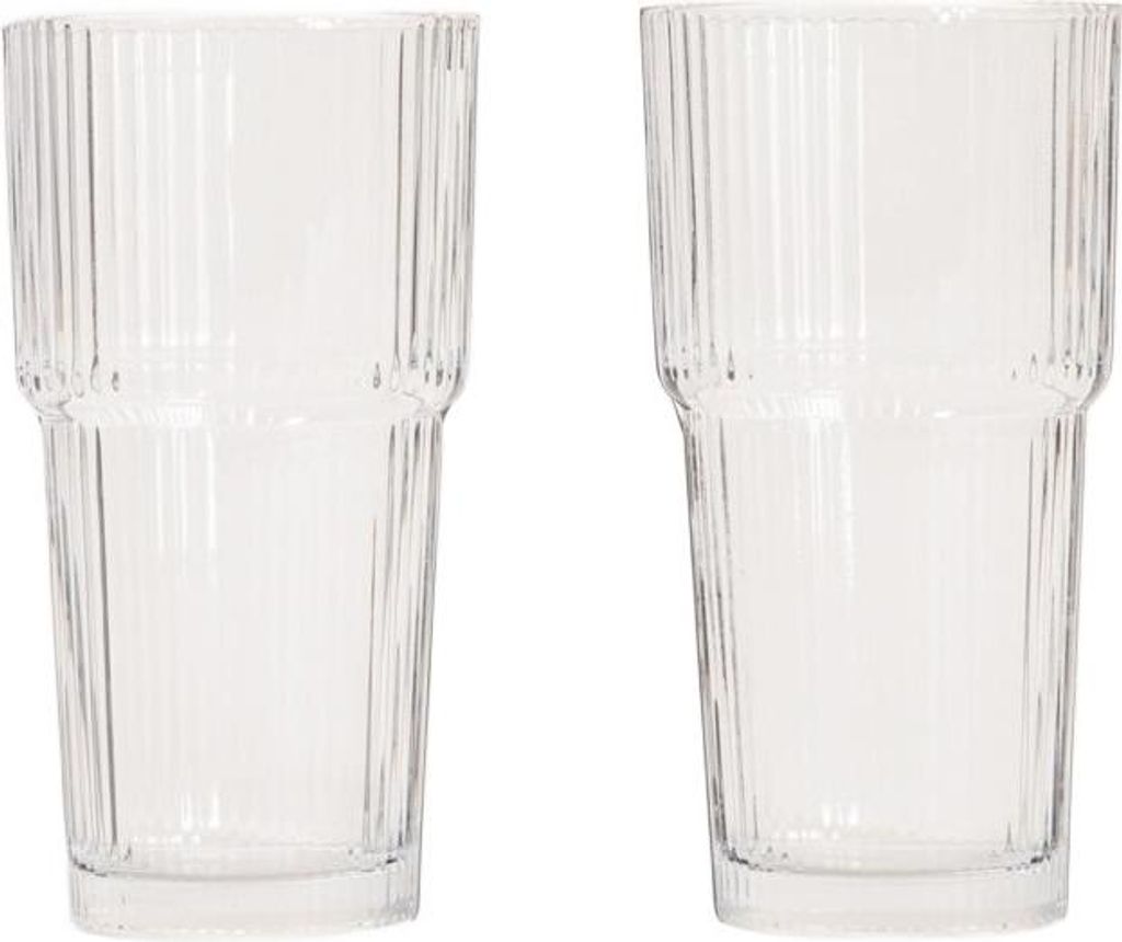 HOMLA Set von LYNNASO transparenten Highball-Gläsern, 2er-Set, 0,54 l