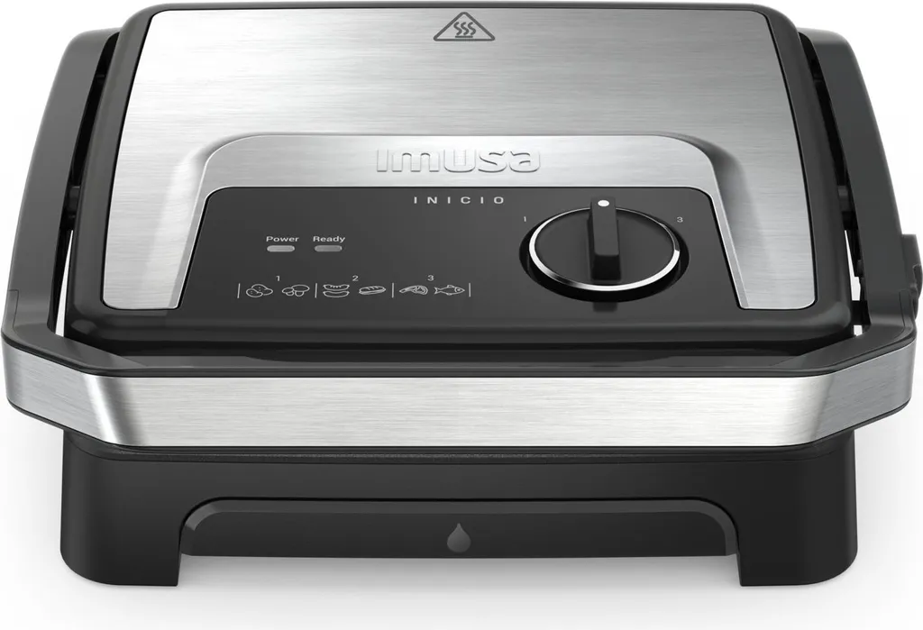 Moulinex Inicio Adjust GI272D Gril Électrique Noir avec Thermostat Réglable