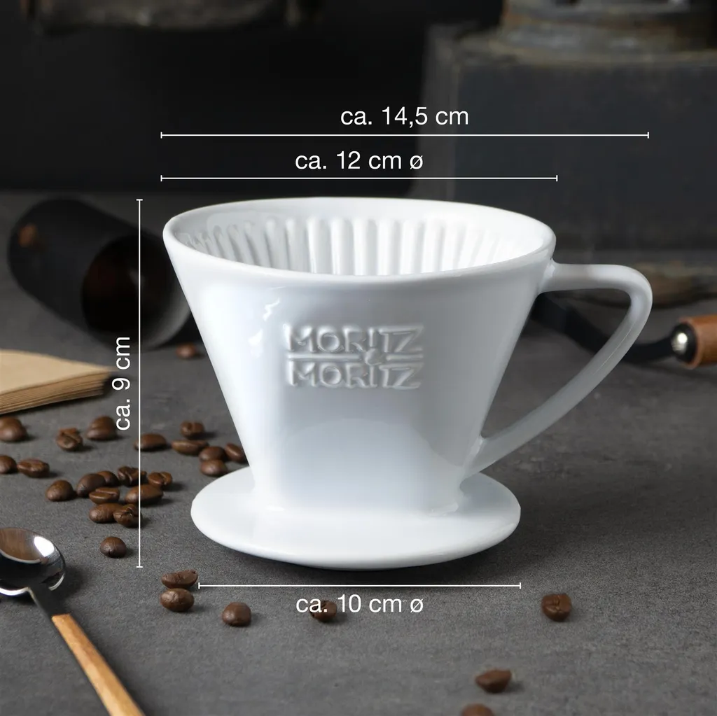Moritz & Moritz filtro caffè misura 2 bianco - 4