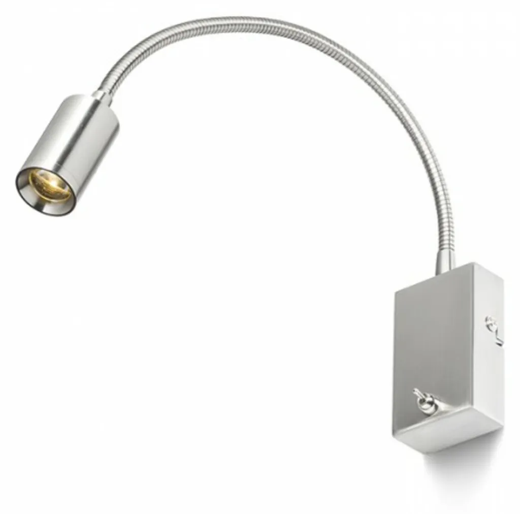 Lampe murale LED 3W VERSA nickel mat lumière chaude 3000K angle 40°
