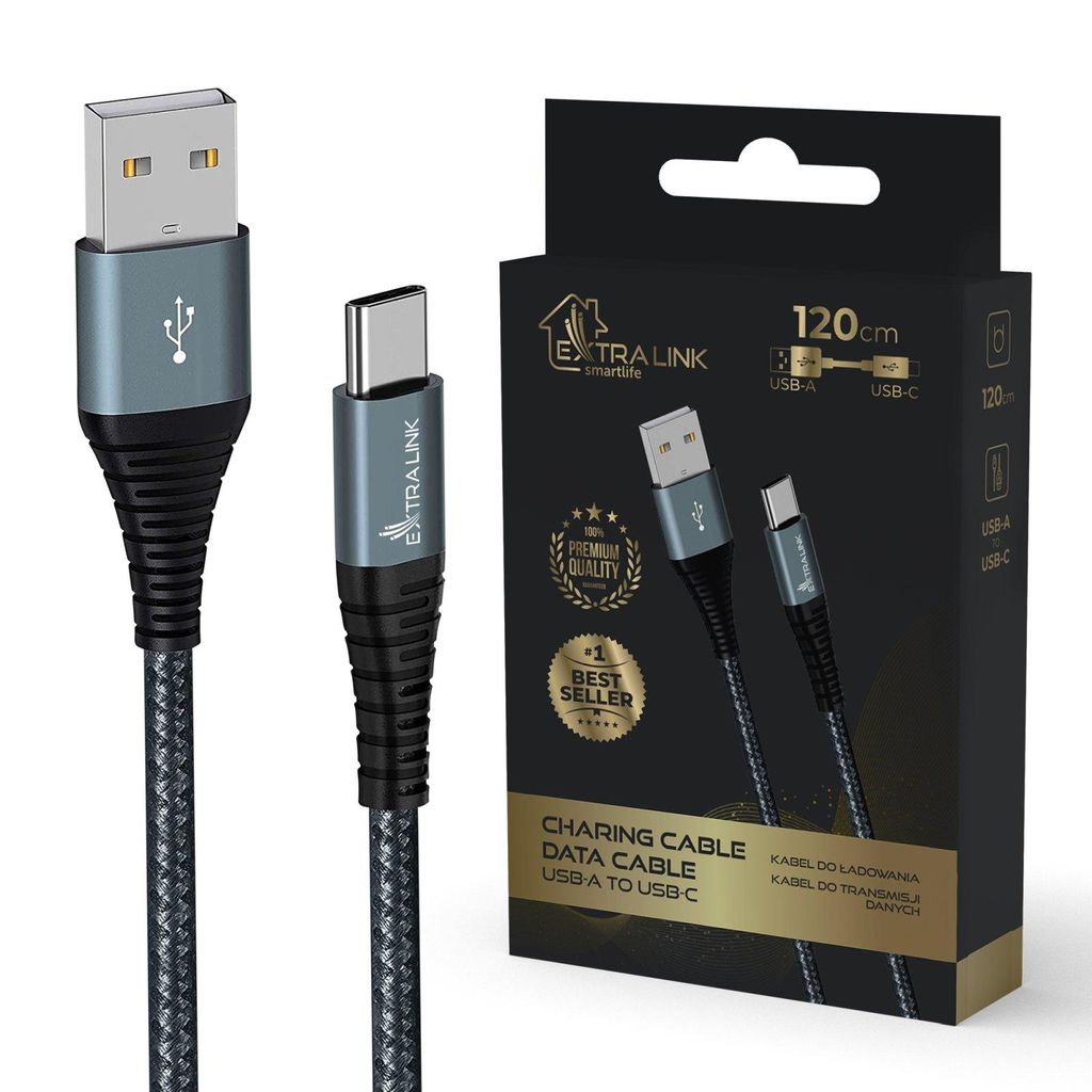 Cavo di ricarica e trasferimento dati Extralink da USB-A a Immagine del prodotto 