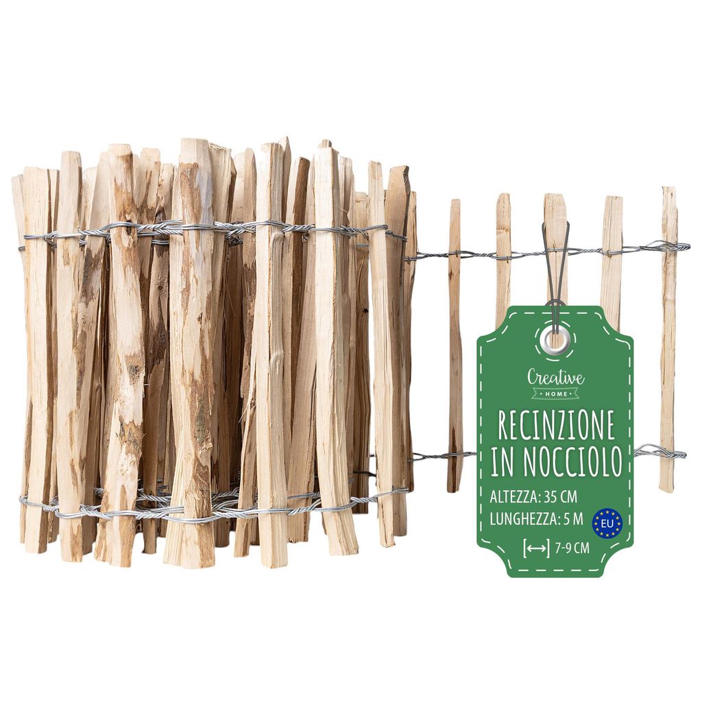 Creative Home Recinzione Rustica 35cm x 5m | Staccionata Immagine del prodotto 