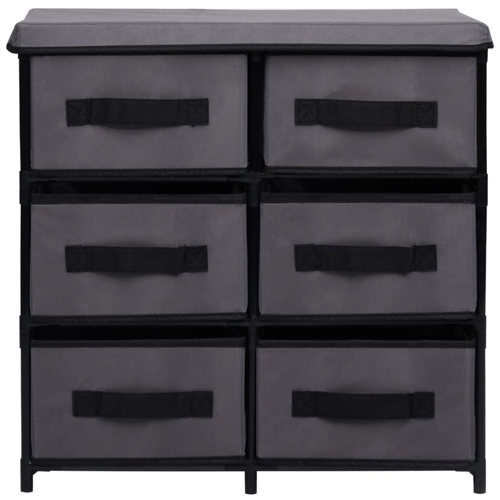 "Winterschlussverkauf " Schrank mit 6 Schubladen 55×29×55 cm Grau Stahl NeuMöbel 5405097