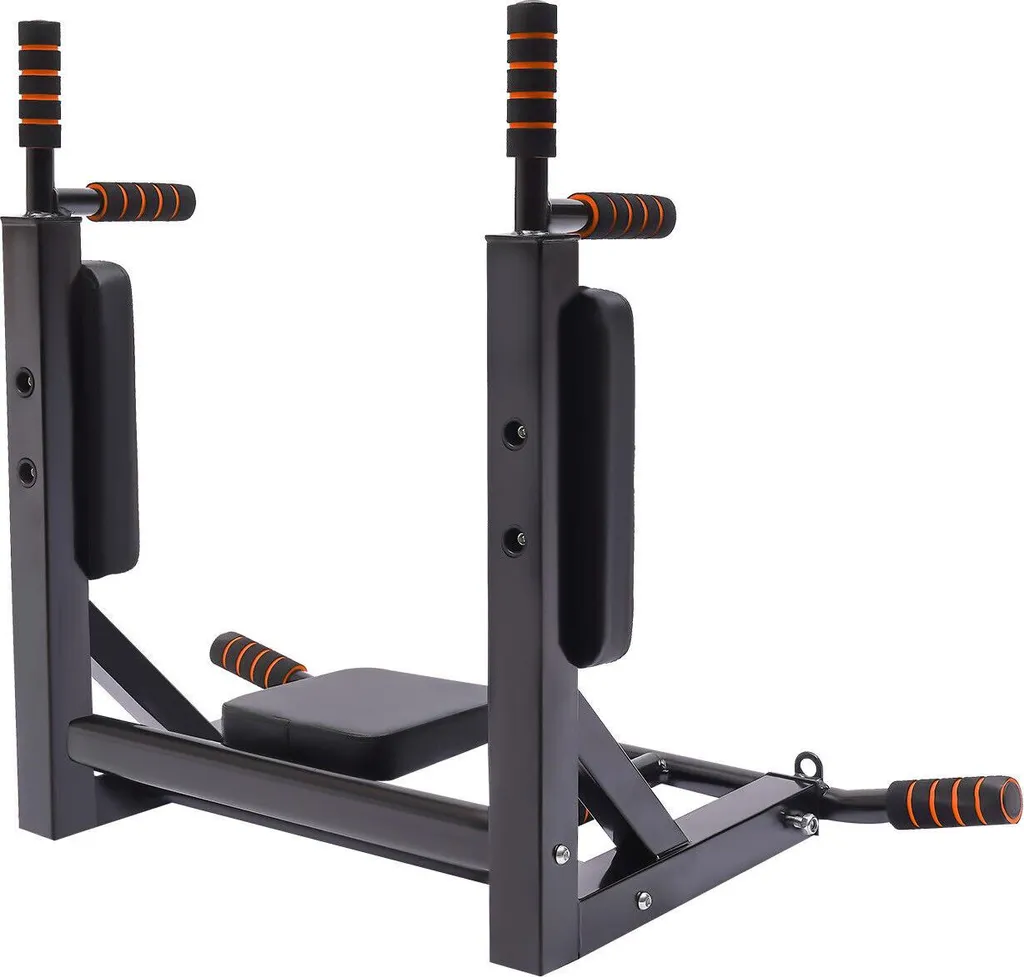 Barre de traction murale fixe noire de 95cm pour entraînement dos