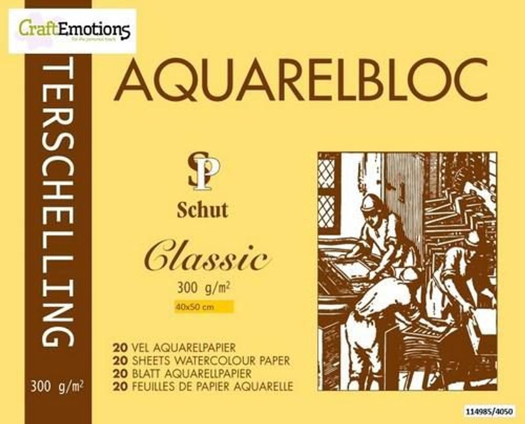 Schut Aquarellpapier Terschelling 40x50 cm 300g 20 Blatt Malen