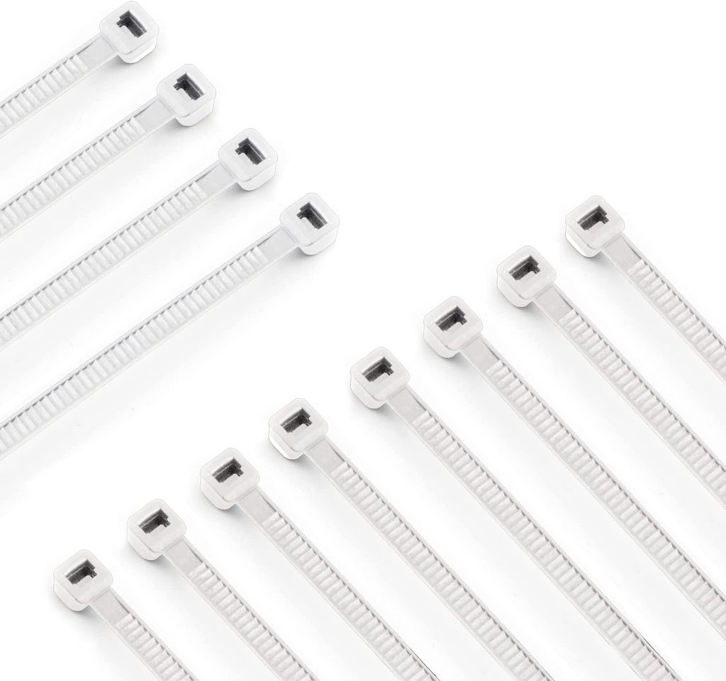 Kabelbinder 4,8 x 200 mm, UV-stabil- 100 Stück - Farbe schwarz, 4,8 x 200  mm x mm