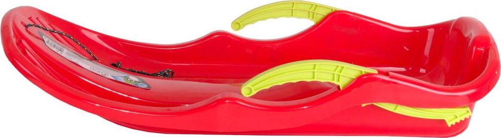 Kunststoff schlitten mit Bremsen Race S Rot Produktbild 3