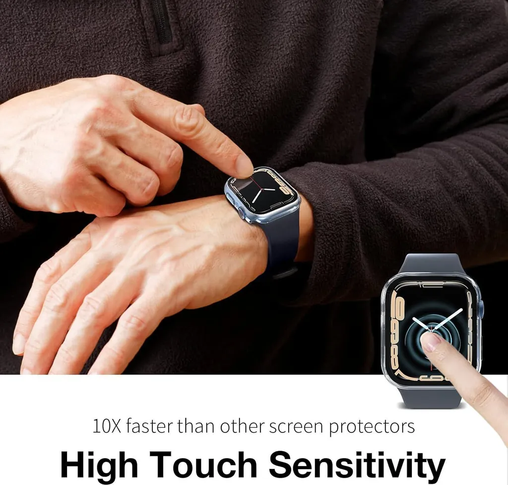 Protection Écran HD Apple Watch 41mm Résistante aux Rayures x2 - 4
