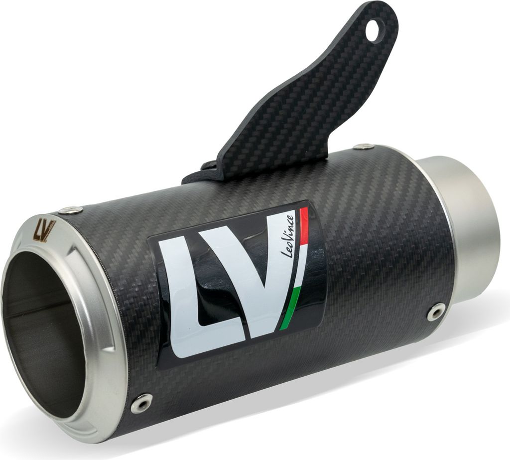 Endschalldämpfer LeoVince Auspuff-Ersatzteil, Carbon, 160mm, rechts für LV CORSA