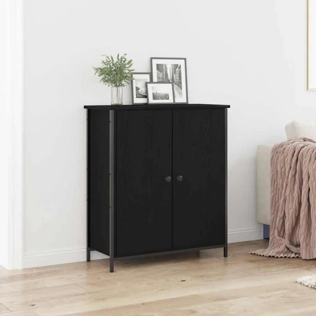 Maison Exclusive - Credenza effetto rovere nero 70 x 30 x 80 cm Materiale ligneo