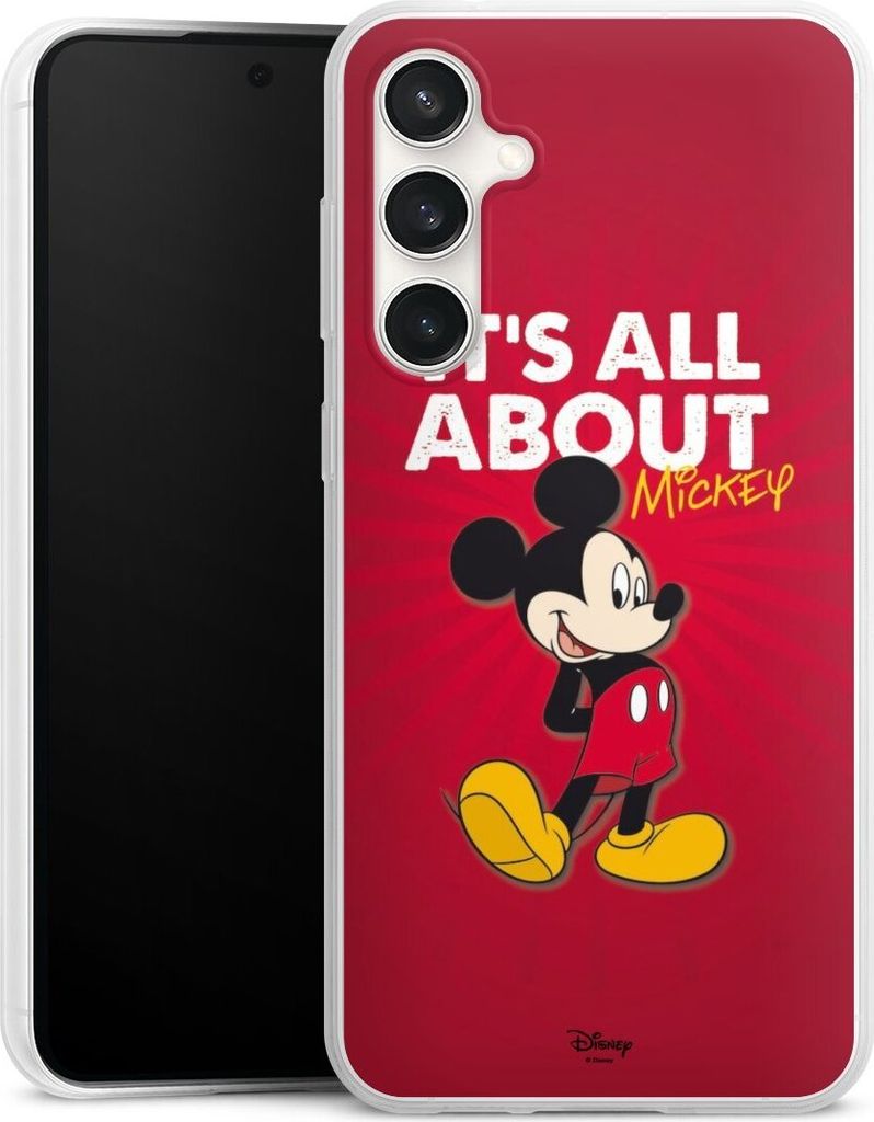 DeinDesign Slim Hülle für Samsung Galaxy S23 FE Silikon Case Ultra Dünn Handyhülle Disney Maus Offizielles Lizenzprodukt