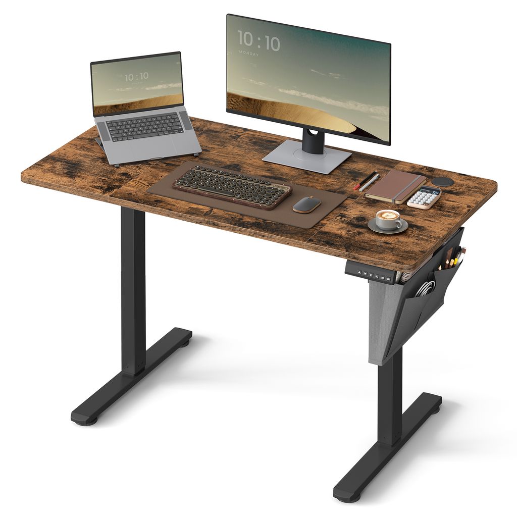 SONGMICS Výškově nastavitelný stůl elektrický 120 cm 4 Obrázek produktu 
