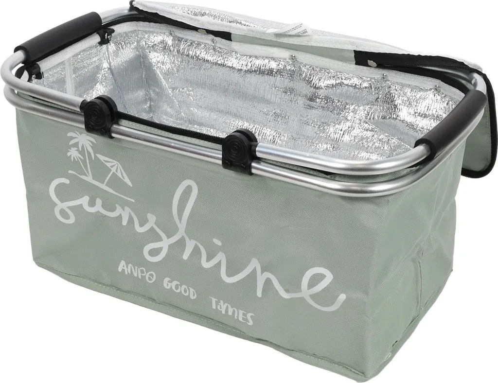 Cestino Termico JALO 35L Verde - Borsa Frigo Pieghevole per Picnic