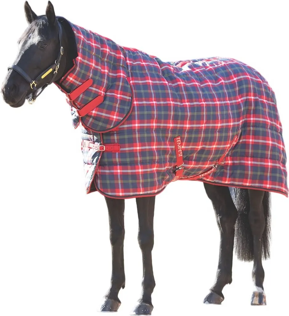 Coperta Cavallo Rosso Tempest Plus 190,5 cm ER2204 - Anti-Strappo - 1