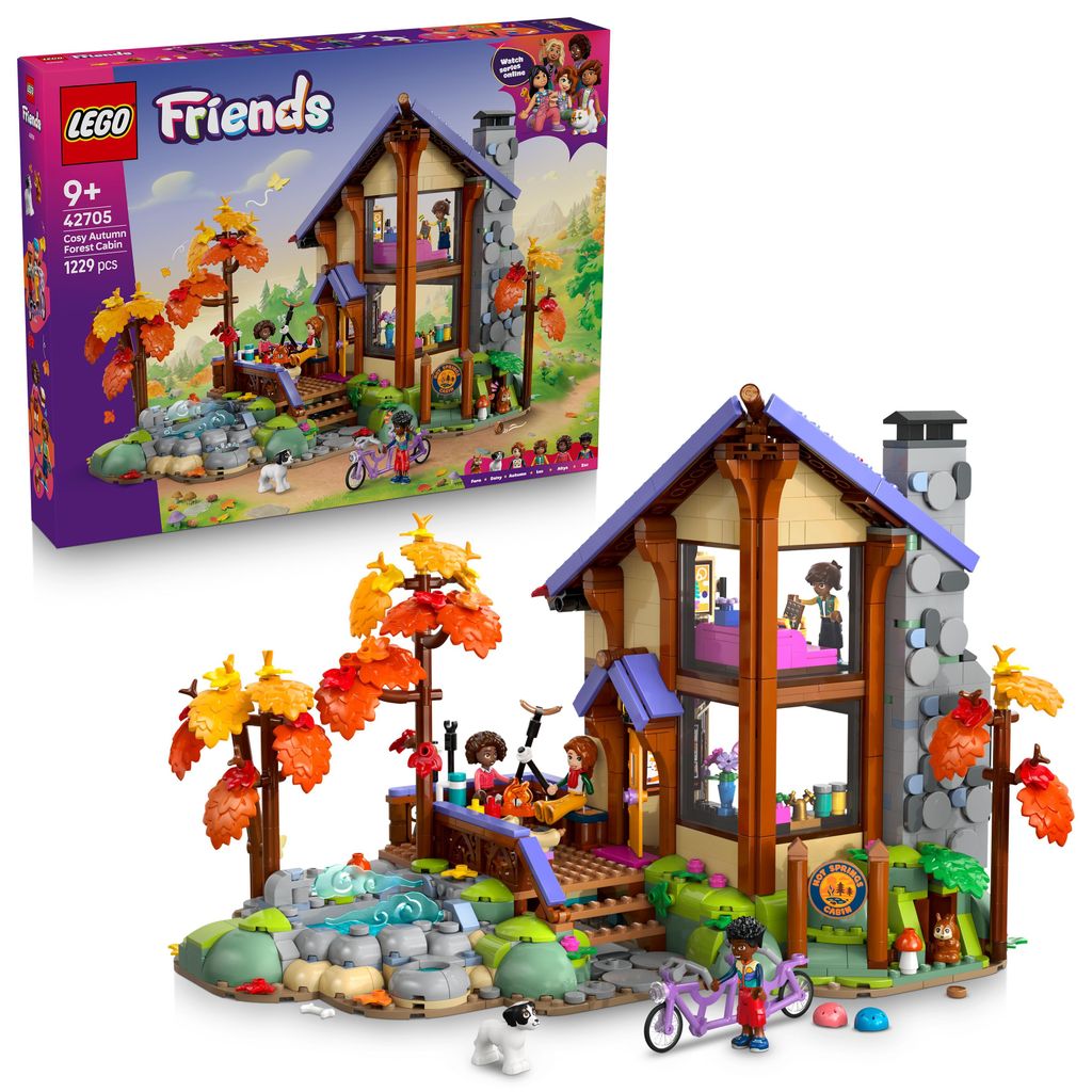 LEGO Friends Gemütliche Hütte im Herbstwald - Miniatur Produktbild 