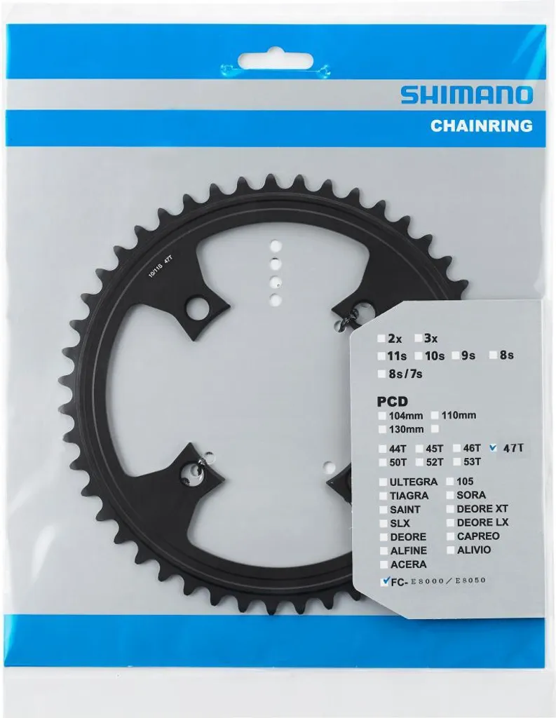 Plateau Shimano SM-CRE80-R 47 Dents Transmission Précise pour VAE