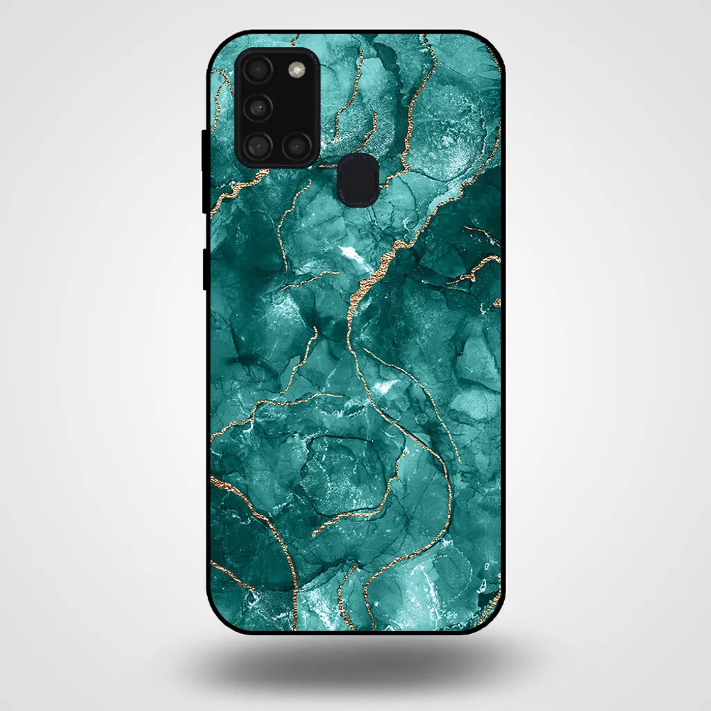 Cover Galaxy A21s Effetto Marmo Oro - Accessorio Glamour Smartphonica