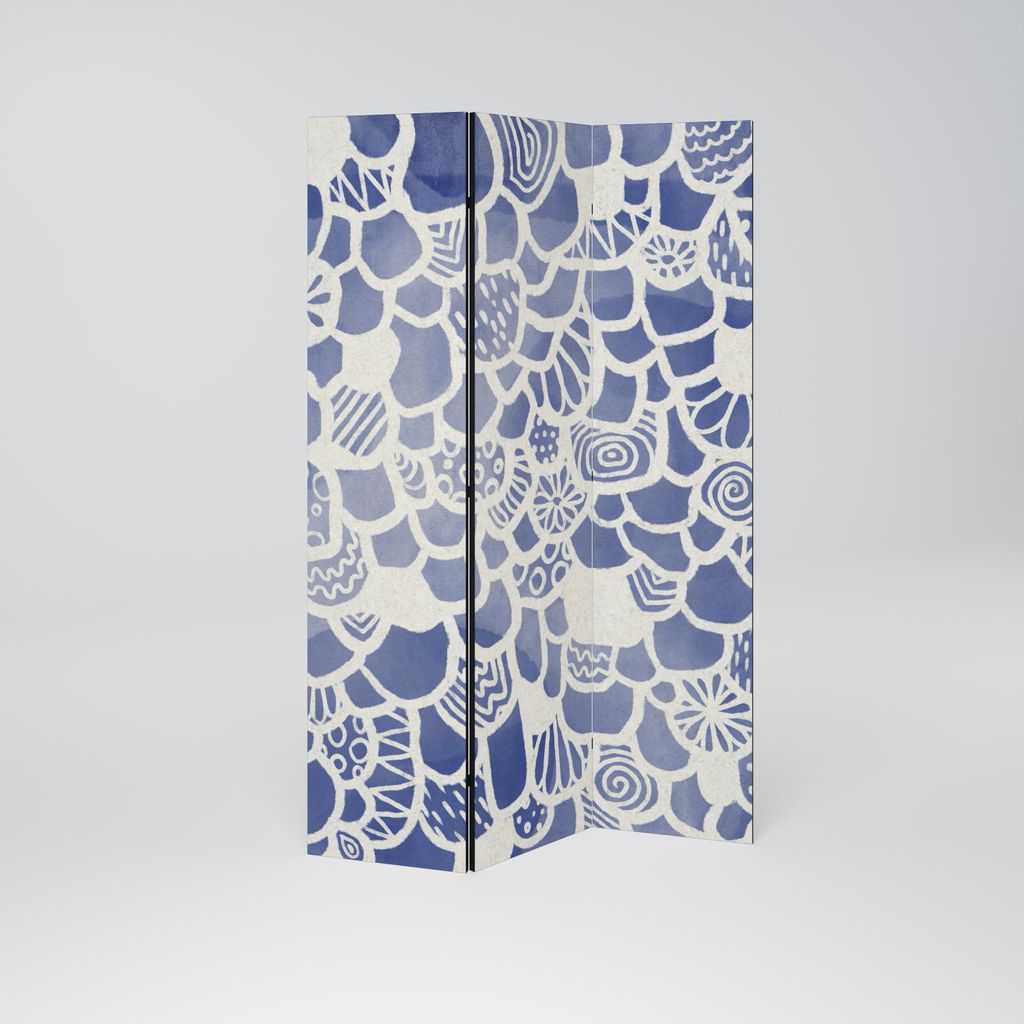 SpaceRebels Paravent Raumteiler - 3-teilig Raumtrenner, Druck 2-Seite - Raumtrenner - Trennwand Wohnung - Room Divider - Spanische Wand Deko Modern...