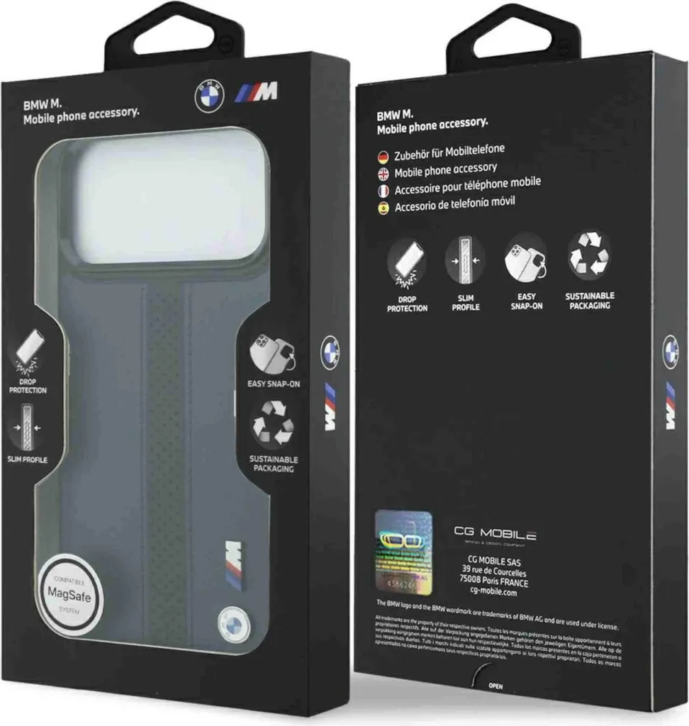 Offerta Cover BMW iPhone 17 Pro Max Blu MagSafe Originale M Logo - 8