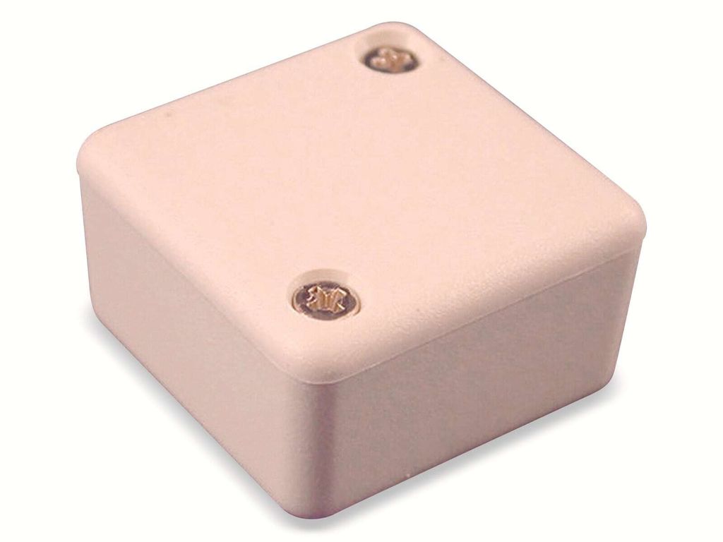 HAMMOND Kunststoff-Gehäuse 1551MGY, ABS, grau, IP54, 35x35x20 mm