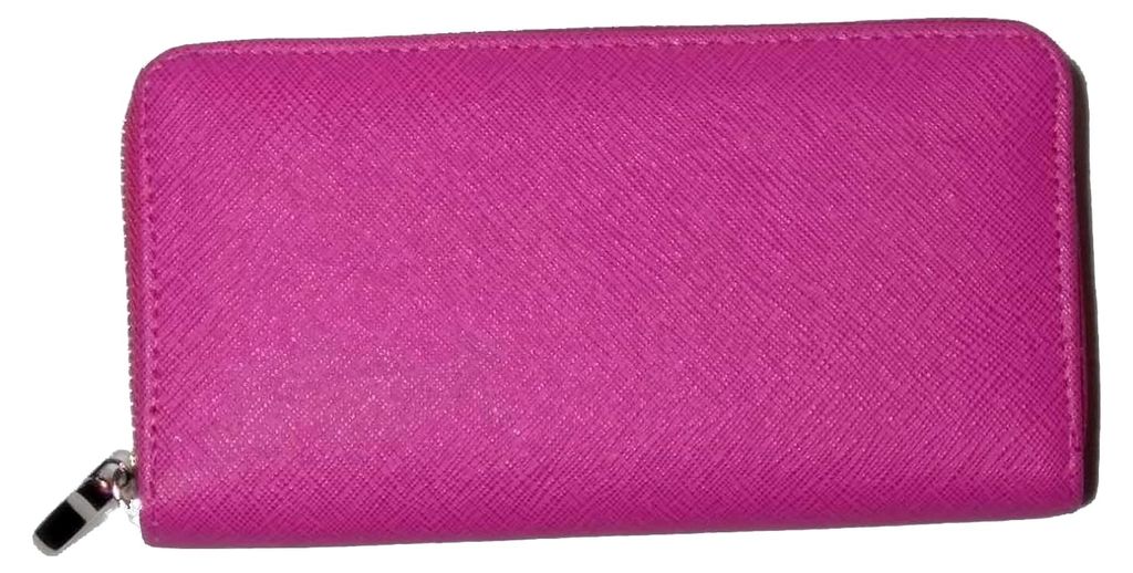 Bench Damen Geldbörse XXL Portemonnaie Große Brieftasche Reißverschluss Clutch Münzbörse (Pink)