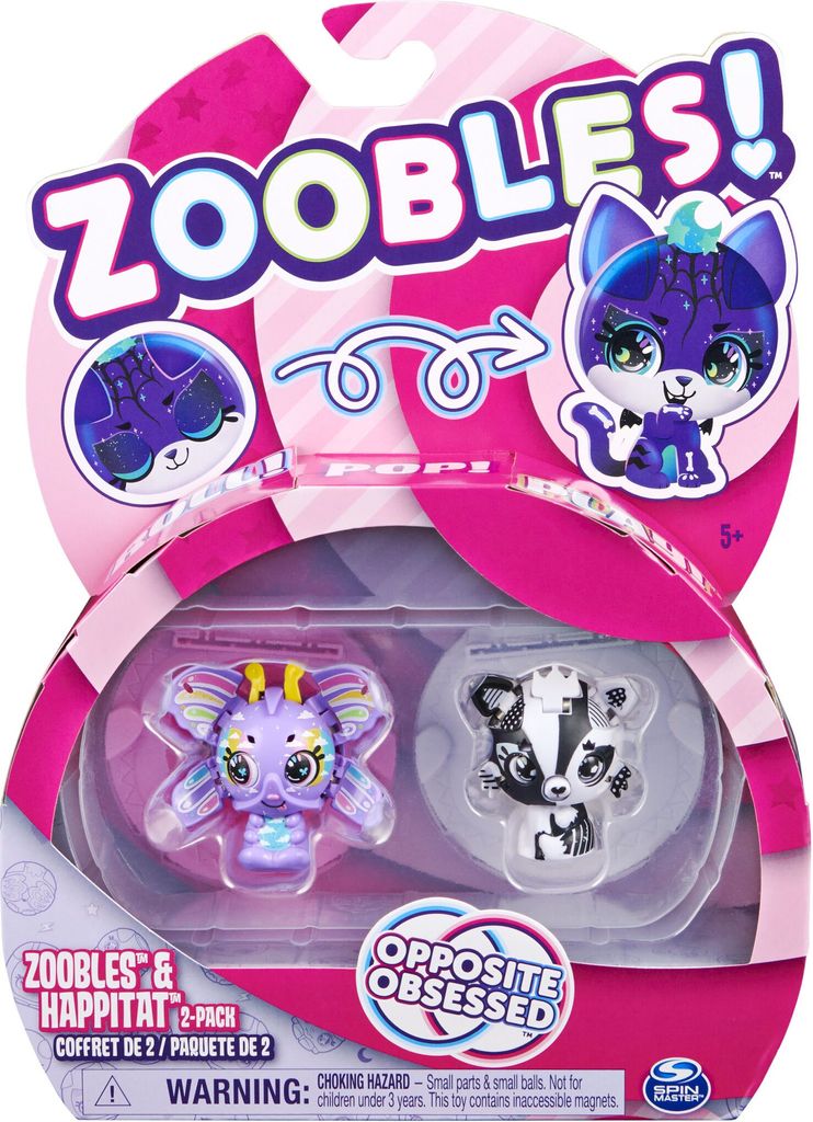 Zoobles Animals Opposite Obsessed 2-Pack - 2 Sammelfiguren Produktbild 