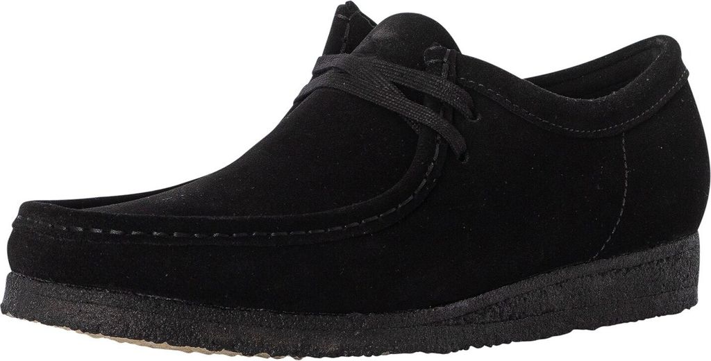 Clarks Originals Wallabee Wildlederschuhe, Schwarz 42.5 EU Produktbild 