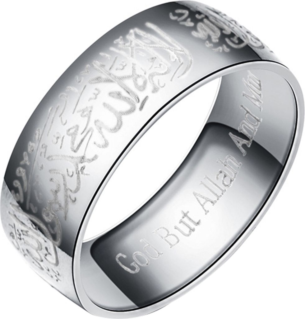 Ring, rostbeständig, leicht, aus Titanstahl, religiöse Fingerringe für die Hochzeit
