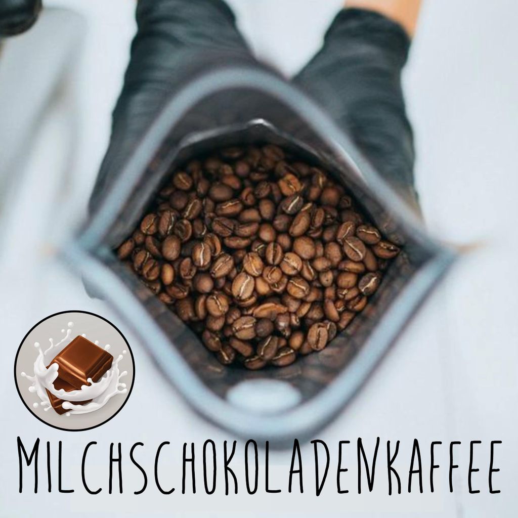 NOVA ERA Aromatisierter Premium Kaffee gemahlen 100 g | viele Sorten – für alle Kaffeemaschinen, Lose Kaffee MILCHSCHOKOLADENKAFFEE