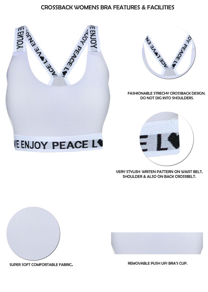 Damen Sport BH Gepolstert Nahtlos - Ohne Bügel Atmungsaktiv Yoga Fitness